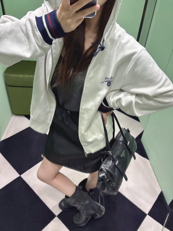 프리미엄 레터 프린트 지퍼 후드 집업 자켓 001-256134