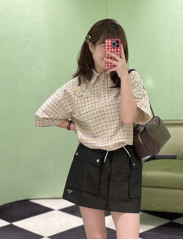 클래식 나일론 카고 스커트 001-256137