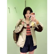 프라다 후드 지퍼 하프 집업 반팔 티셔츠 001-256169