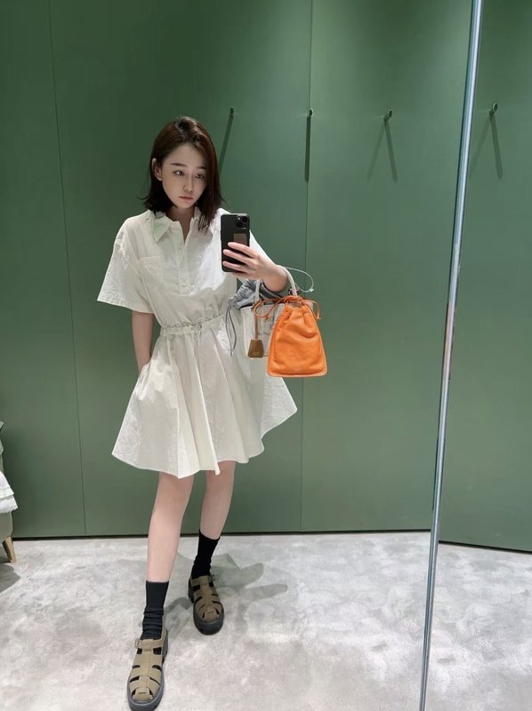프라다 여름 반팔 셔츠 원피스 001-256184
