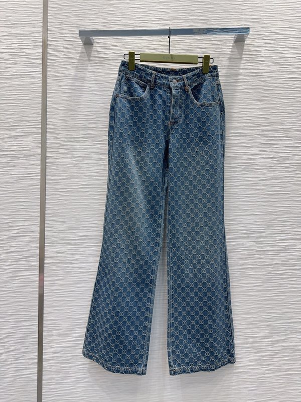 하이핏 개성 톤 데님 팬츠 001-256204