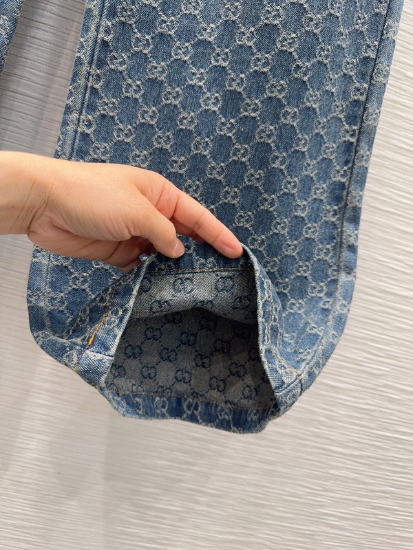 하이핏 개성 톤 데님 팬츠 001-256204