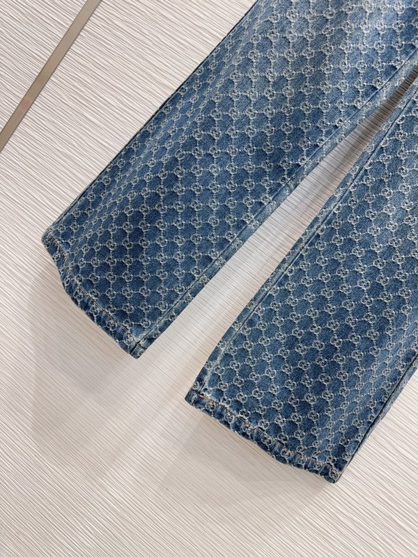 하이핏 개성 톤 데님 팬츠 001-256204