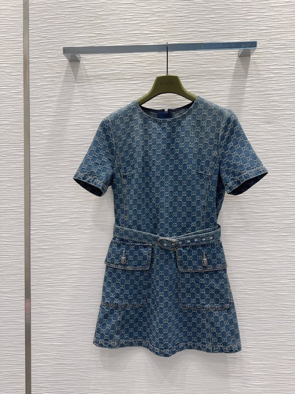 고급 데님 원피스 001-256205