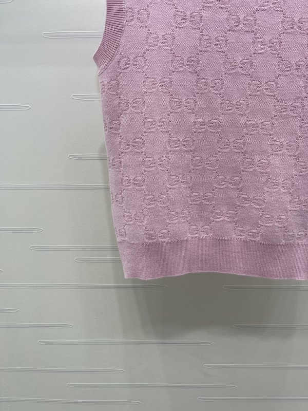 구찌 GG 자카드 라운드 니트 조끼 001-256224