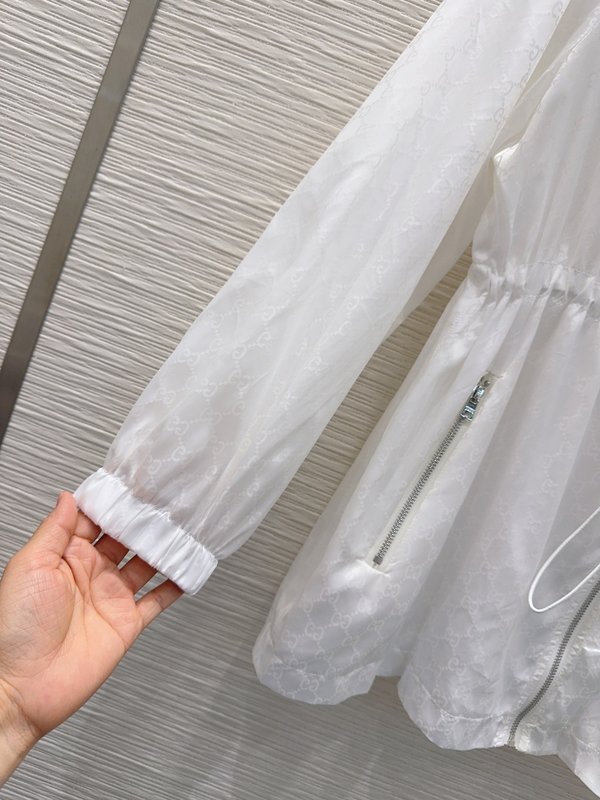 구찌 후드 방수 자카드 자켓 001-256380