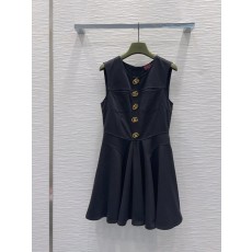 Guc 스타일 심플 우아한 민소매 원피스 001-256401
