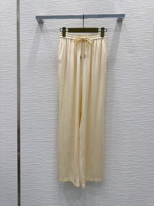 구찌 레트로 우아 실크 소재 팬츠 001-256458