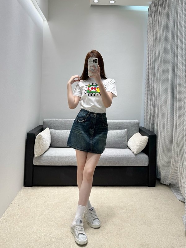 구찌 콜라보 빈티지 카툰 프린트 반팔 티셔츠 001-256479