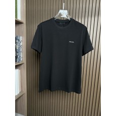 프라다 액화면 자수 로고 반팔 티셔츠 001-256484