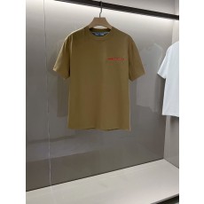 프라다 남성용 면 라운드넥 반팔 티셔츠 001-256537