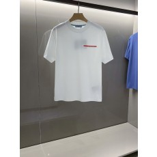 프라다 남성 코튼 라운드넥 반팔 티셔츠 001-256538