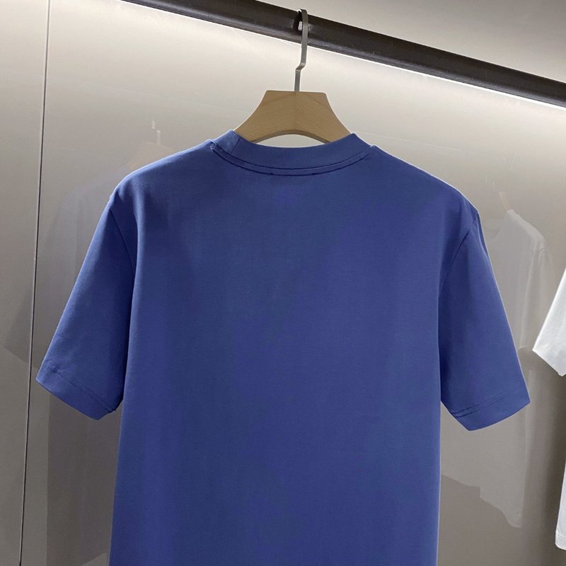 프라다 남성용 면 라운드넥 반팔 티셔츠 001-256540
