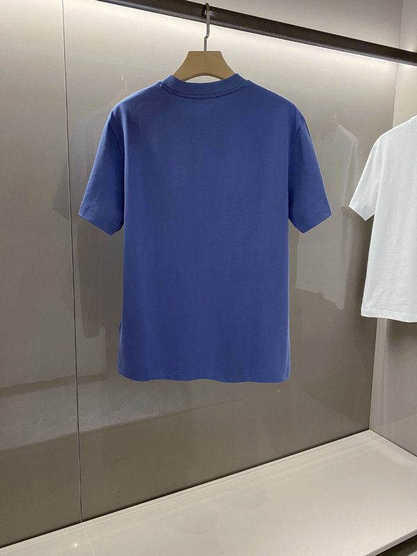 프라다 남성용 면 라운드넥 반팔 티셔츠 001-256540