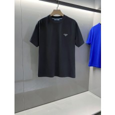 프라다 남성 코튼 라운드넥 반팔 티셔츠 001-256541