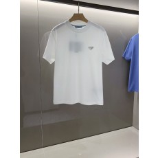 프라다 남성용 코튼 라운드넥 반팔 티셔츠 001-256542