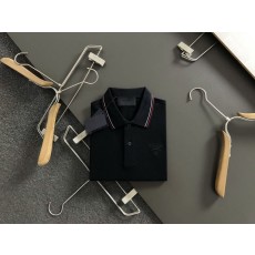 프라다 남성 레터 자수 반팔 티셔츠 001-256548