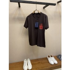 프라다 남성 빈티지 프린팅 코튼 반팔 티셔츠 001-256561