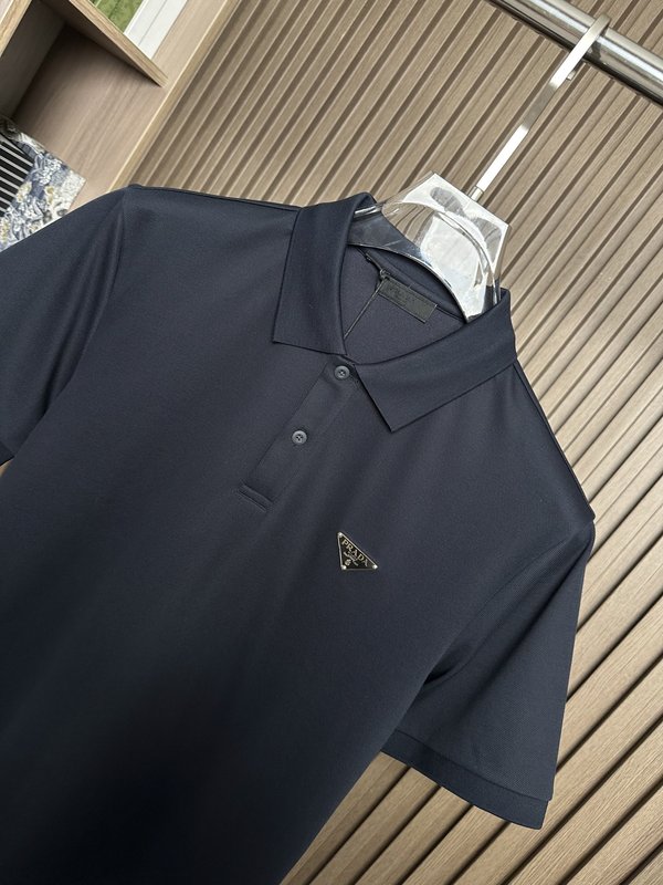 프라다 남성 중주 원료 폴로 셔츠 001-256567