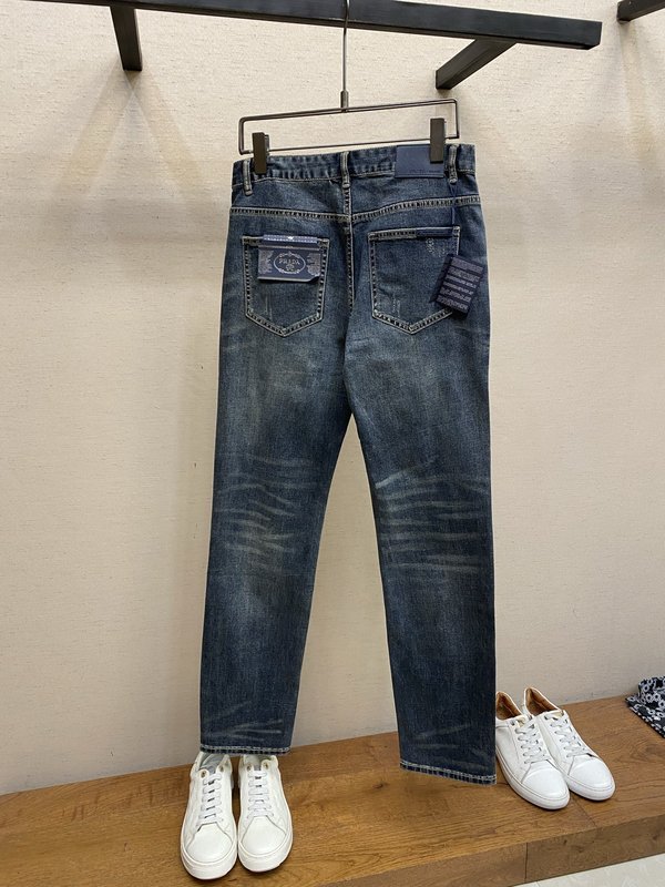 프라다 남성 슬림 스트레이트 데님 팬츠 001-256570