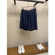프라다 네이비 블루 밴딩 하프 팬츠 001-256648