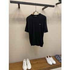 프라다 자카드 로고 반팔 니트 001-256668