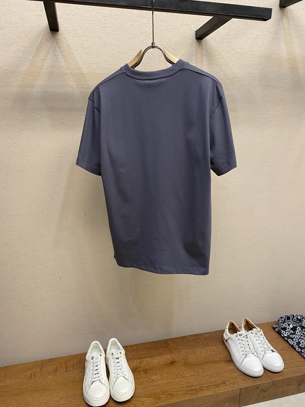 프라다 레터링 프린트 반팔 티셔츠 001-256729