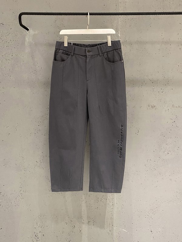 알렉산더왕 텍스처 로고 캐주얼 팬츠 001-256756