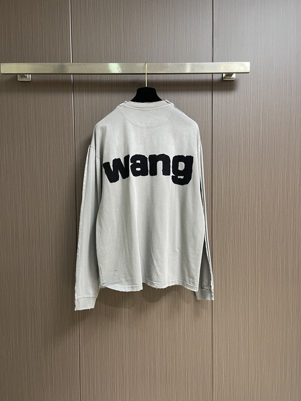 알렉산더왕 그라데이션 워싱 코튼 긴팔 티셔츠 001-256759