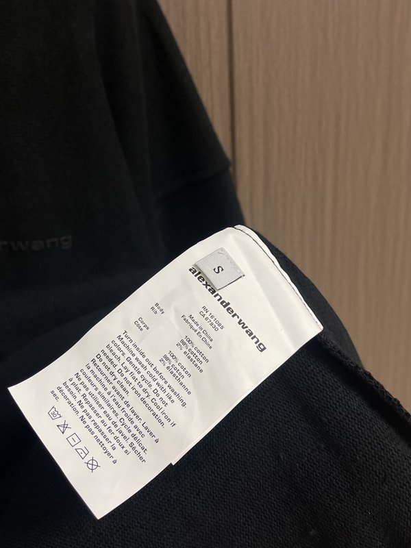 알렉산더왕 로고 프린트 카라 후드티 001-256819