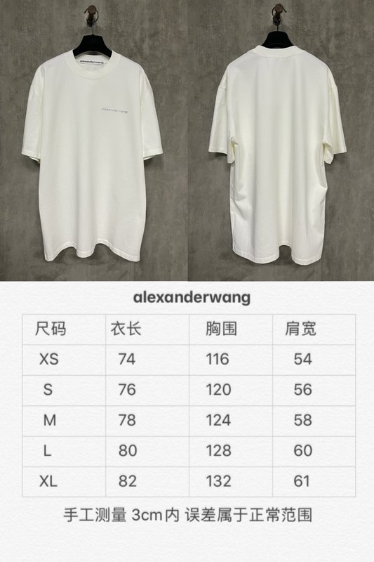 알렉산더왕 스몰 로고 프린트 반팔 티셔츠 001-256825