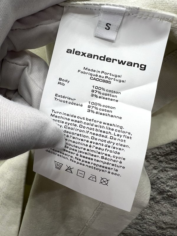 알렉산더왕 오버사이즈 레터 프린트 반팔 티셔츠 001-256827