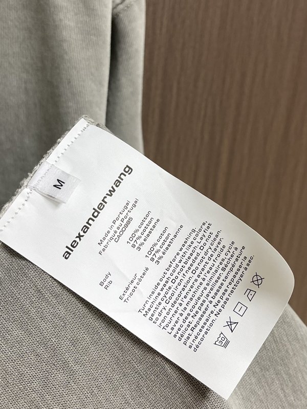 알렉산더왕 로고 폼 프린트 긴팔 티셔츠 001-256834
