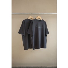 알렉산더 왕 입체 패치 자수 반팔 티셔츠 001-256849