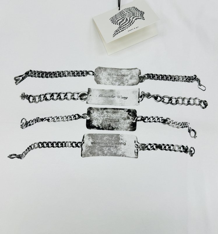 알렉산더왕 체인 프린팅 루즈핏 티셔츠 001-256860