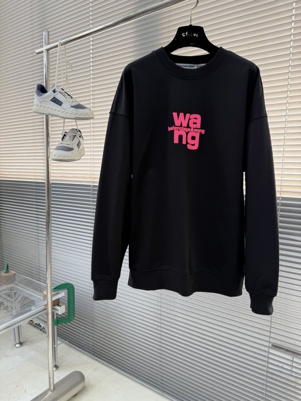 알렉산더왕 가을겨울 라운드넥 로고 후드 001-256865