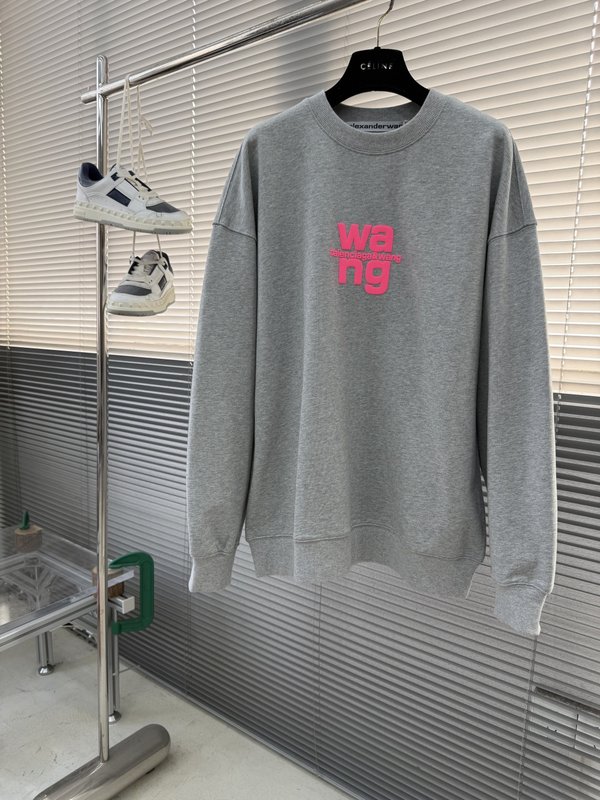 알렉산더왕 가을겨울 라운드넥 로고 후드티 001-256867