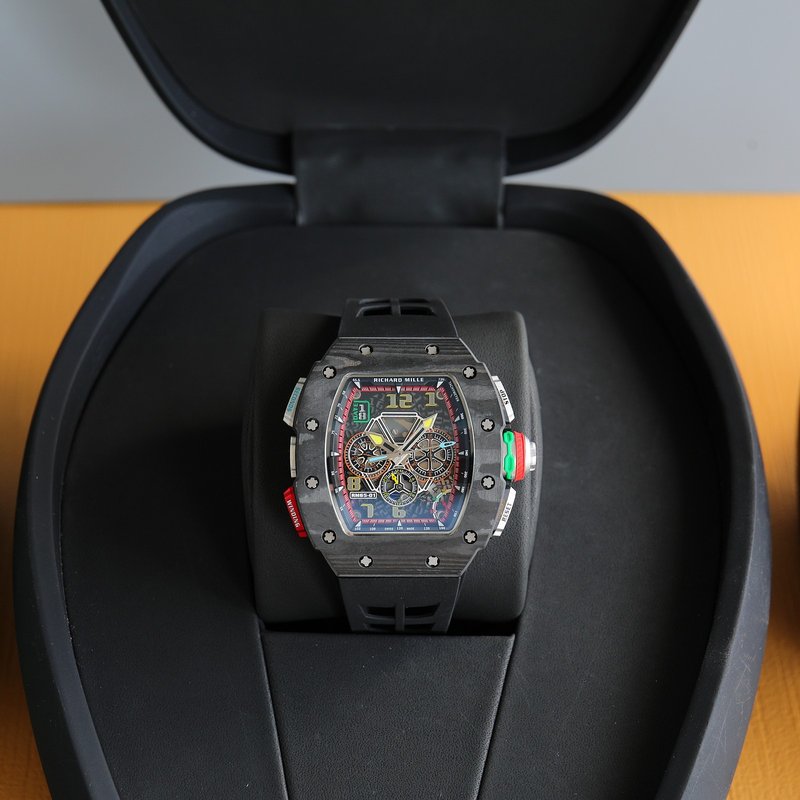 리차드밀 남성 스켈레톤 오토매틱 시계 001-257212