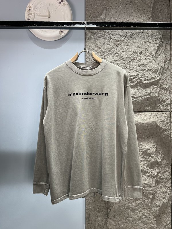알렉산더 왕 프린트 레터 긴팔 티셔츠 001-258041