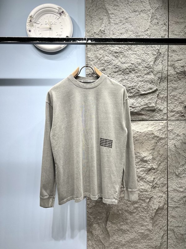 알렉산더 왕 오버랩 레터 롱슬리브 티셔츠 001-258044
