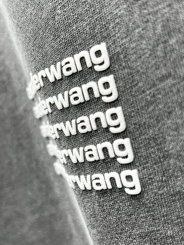 알렉산더왕 두꺼운 중첩 레터링 긴팔 티셔츠 001-258045