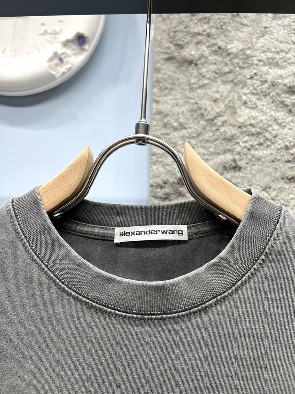 알렉산더왕 두꺼운 중첩 레터링 긴팔 티셔츠 001-258045