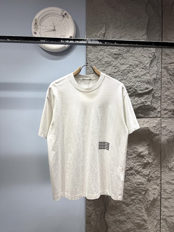 알렉산더 왕 프린트 레터 반팔 티셔츠 001-258077