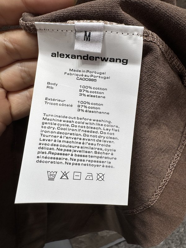 알렉산더왕 빈티지 워싱 프린팅 반팔 티셔츠 001-258078