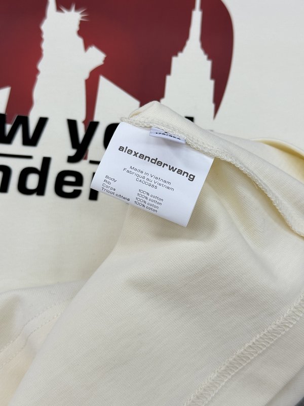 알렉산더왕 뉴욕 애플 프린트 면 티셔츠 001-258095