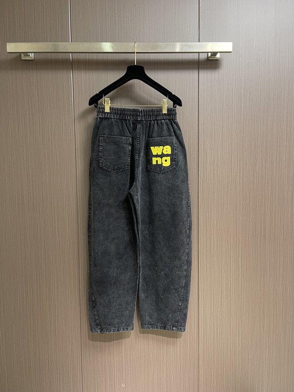 알렉산더왕 사이드 프린트 로고 데님 팬츠 001-258098