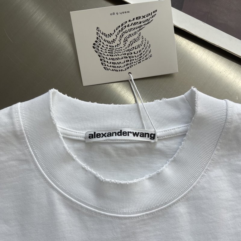 알렉산더왕 클래식 심플 로고 면 티셔츠 001-258104