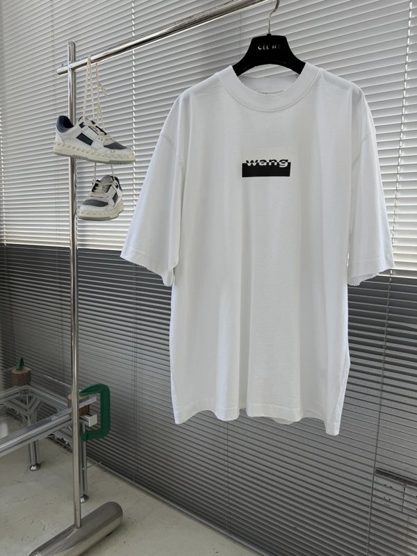 알렉산더왕 클래식 심플 로고 면 티셔츠 001-258104