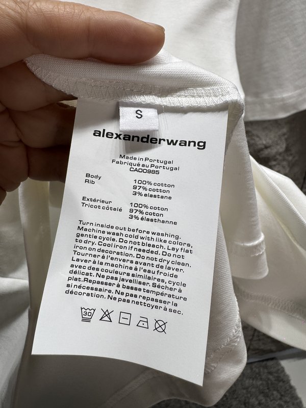 알렉산더왕 폼 레터 반팔 티셔츠 001-258106