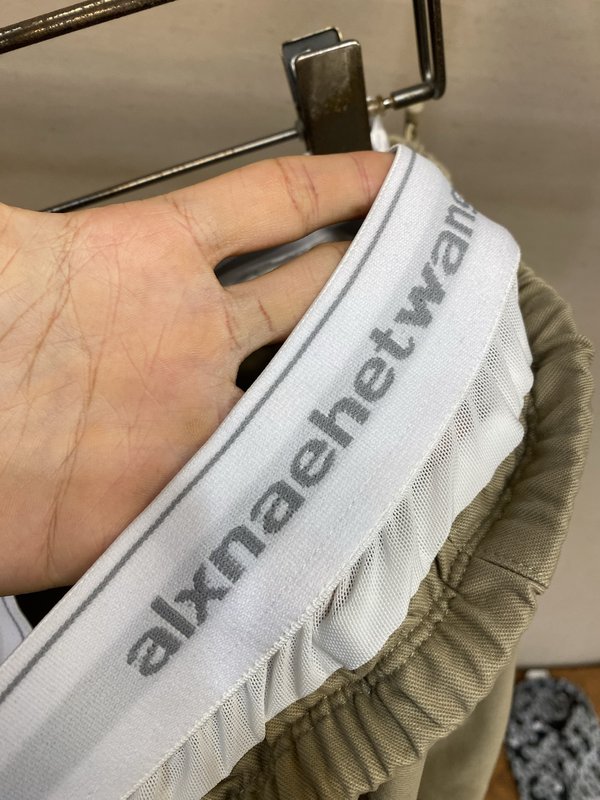 알렉산더왕 로고 카키 팬츠 001-258108